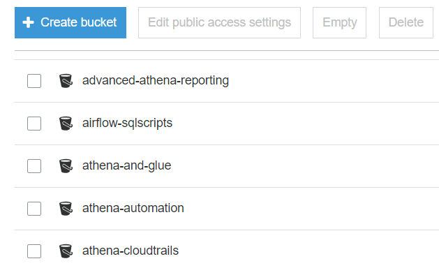 Amazon S3 buckets