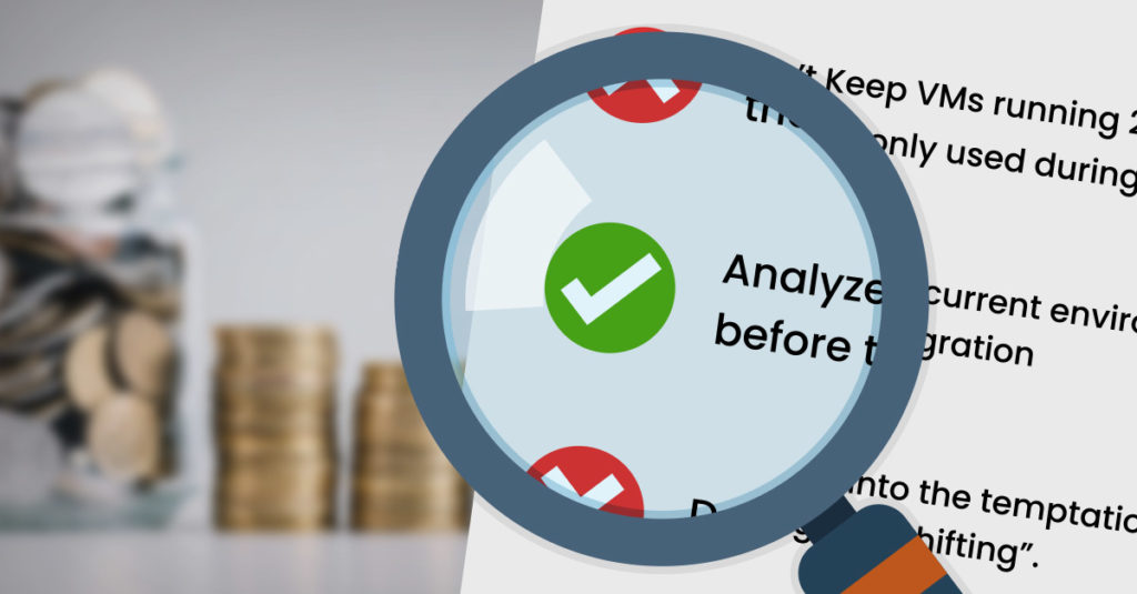 Cloud cost optimization checklist of os's and don'ts