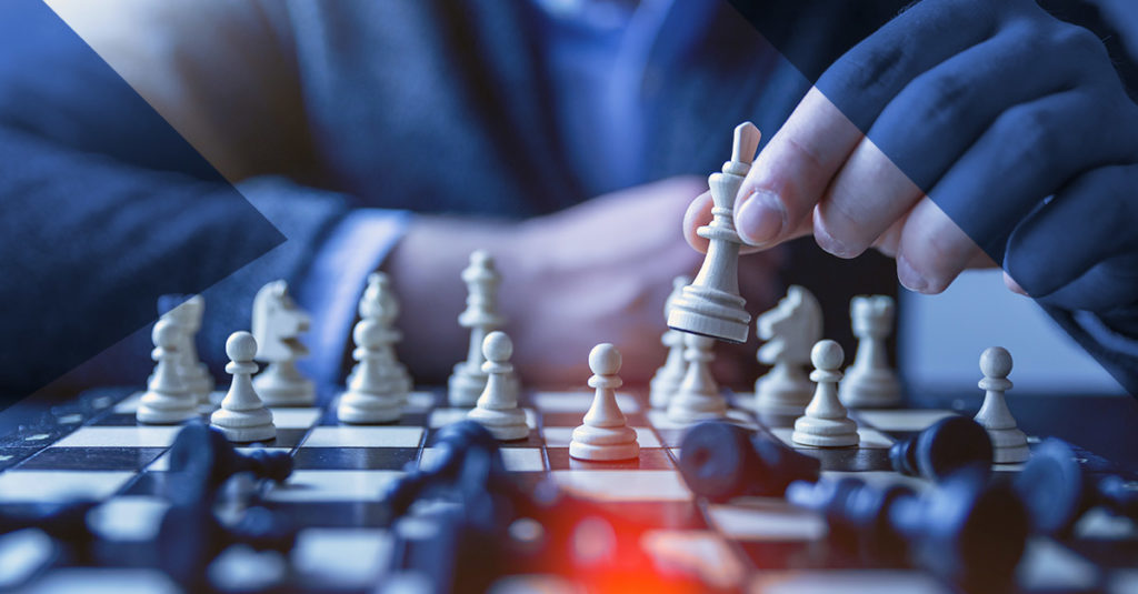 EBS Best Practices with a chessboard and person playing