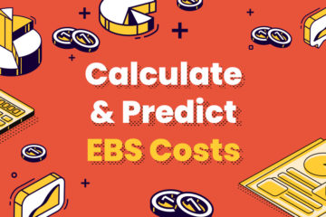 Text reads "Calculate & Predict EBS Costs" as featured image for EBS Pricing Tutorial