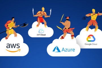Featured image for Battle of the Cloud with AWS vs. Azure fighting like gladiators